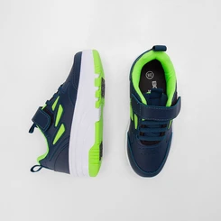 Tenis Infantil Vertus Rodinha Skatenis Verde & Azul