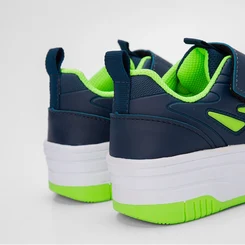 Tenis Infantil Vertus Rodinha Skatenis Verde & Azul