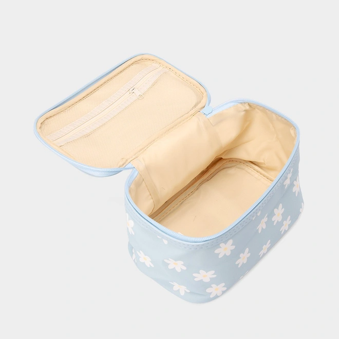 Necessaire Qualis Flores Azul