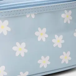 Necessaire Qualis Flores Azul