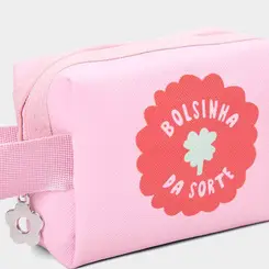 Nécessaire Mini Qualis Bolsinha da Sorte Florie Rosa