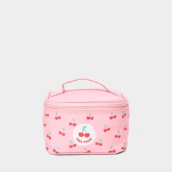 Necessaire Qualis Estampa Para Viagem Cereja Rosa