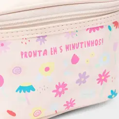 Necessaire Qualis Estampa Pronta Em 5 Minutinhos Flores Bege