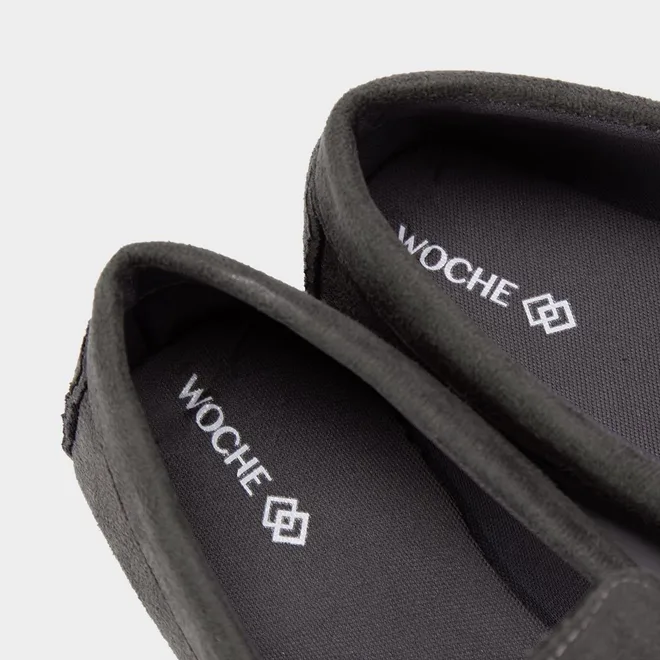 Mocassim Masculino Woche Camurça Cinza