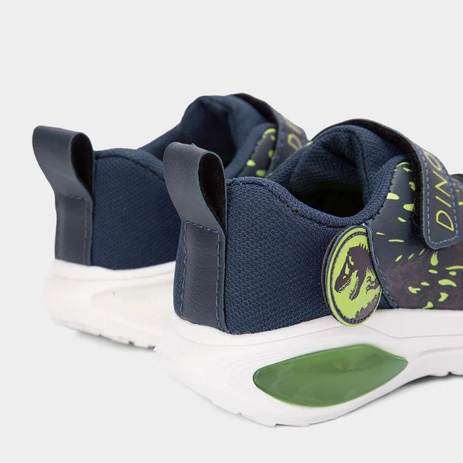 Tênis Casual Infantil Vertus Dinossauro Led Marinho