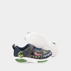 Tênis Casual Infantil Vertus Dinossauro Led Marinho