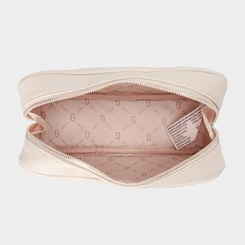 Bolsa Baú Gabriela Pequena Detalhe Tira Botão Off White