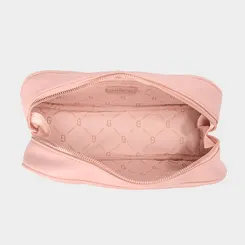 Bolsa Baú Gabriela Pequena Detalhe Tira Botão Rosa