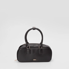 Bolsa Baú Gabriela Pequena Detalhe Tira Botão Preto