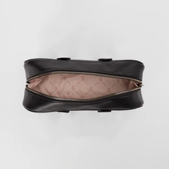 Bolsa Baú Gabriela Pequena Detalhe Tira Botão Preto