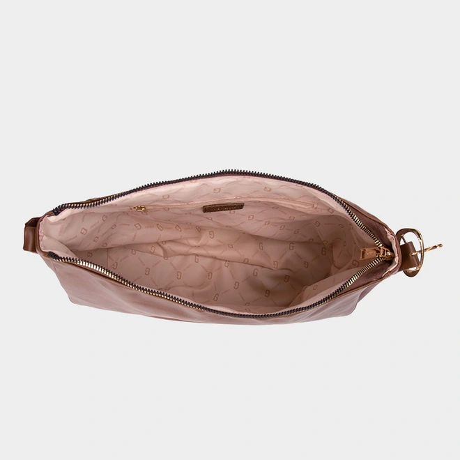 Bolsa Hobo Grande Gabriela Fivela Marrom