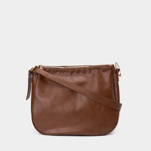 Bolsa Hobo Grande Gabriela Fivela Marrom