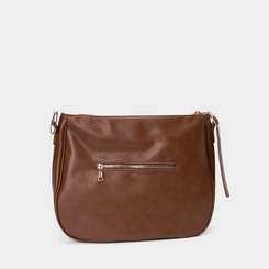 Bolsa Hobo Grande Gabriela Fivela Marrom