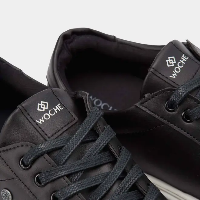 Tênis Casual Masculino Woche Preto & Branco