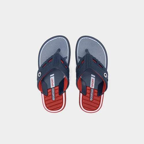 Chinelo Cartago Infantil Tiras Recortes Azul