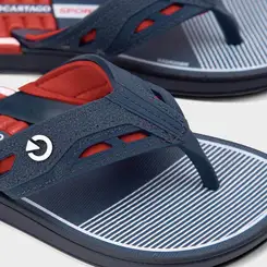 Chinelo Cartago Infantil Tiras Recortes Azul