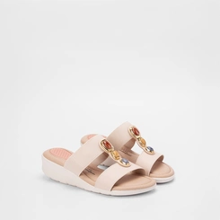 Tamanco Feminino Salto Médio Anabela Modare Ultraconforto Pedraria Off White