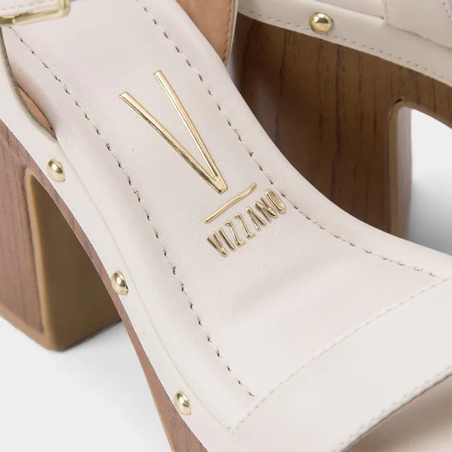 Sandália Meia Pata Vizzano Tachas Off White