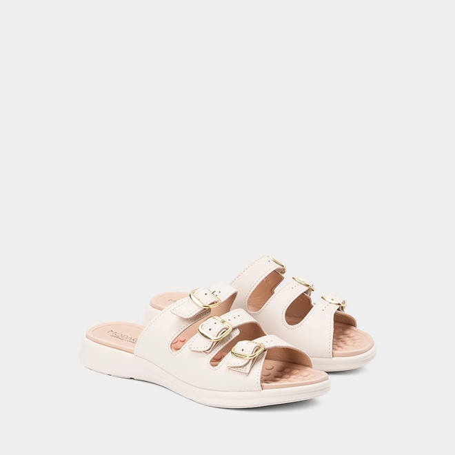 Tamanco Feminino Modare Ultraconforto Tira Tripla Off White