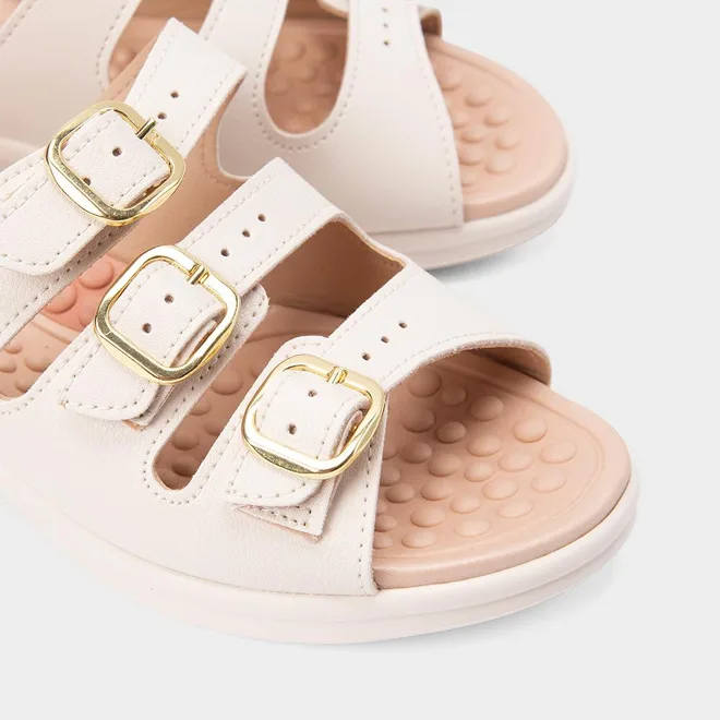 Tamanco Feminino Modare Ultraconforto Tira Tripla Off White
