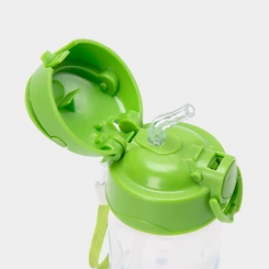 Copo Com Canudo Infantil Pimpolho + 12m 370ml Verde