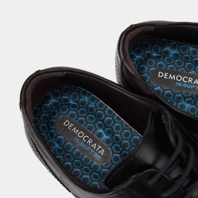 Sapato Social Masculino Democrata Couro Preto