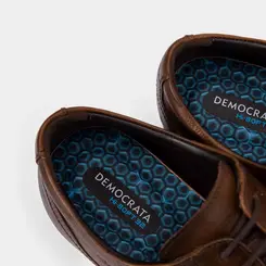Sapato Social Masculino Democrata Couro Marrom