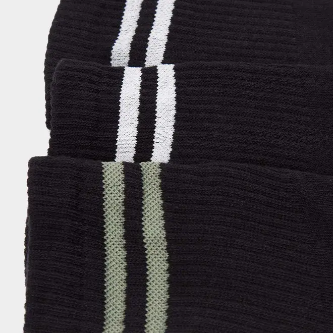 Kit Meia Esportiva STZ Cano Médio Algodão Preto 3 Pares 39-43