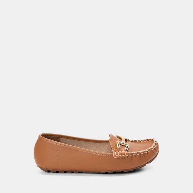 Mocassim Driver Feminino Vizzano Detalhe Bridão Caramelo