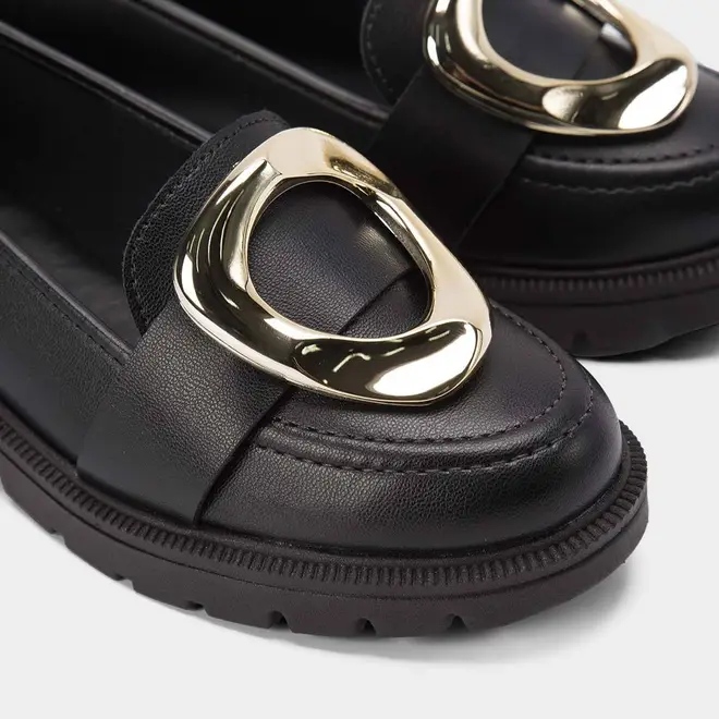 Mocassim Loafer Beira Rio Fivela Maxi Preto
