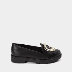 Mocassim Loafer Beira Rio Fivela Maxi Preto