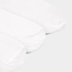 Kit Meia Infantil STZ Cano Médio 3 Pares Branca Listras 30-33