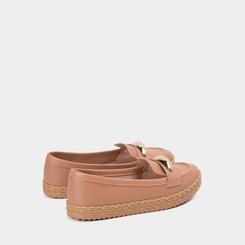 Mocassim Feminino Moleca Enfeite Bold Nude