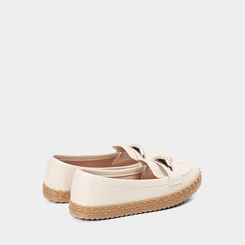 Mocassim Feminino Moleca Enfeite Bold Off White