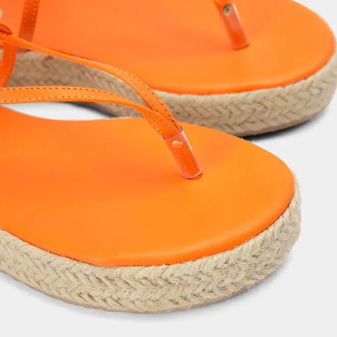 Sandália Espadrille Flatform Gabriela Laranja