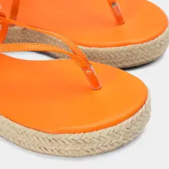 Sandália Espadrille Flatform Gabriela Laranja