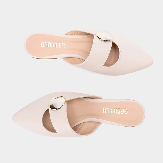 Mule Gabriela Enfeite Bold Off White