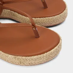 Sandália Espadrille Flatform Gabriela Marrom