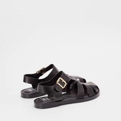 Sandália Feminina Moleca Aranha Fivela Preto