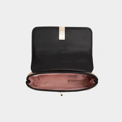 Bolsa Satchel Gabriela Média Transversal Ráfia Marfim