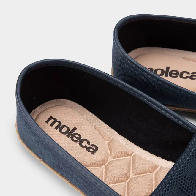 Sapatilha Moleca Texturizada Knit Marinho