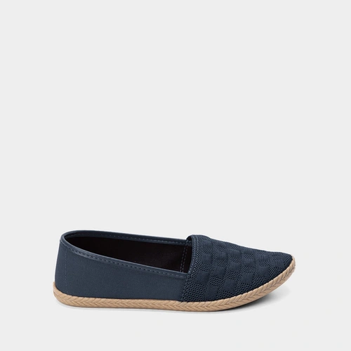 Sapatilha Moleca Texturizada Knit Marinho