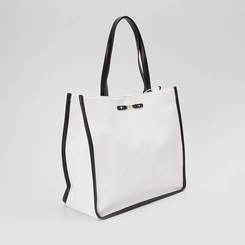 Bolsa Tote Gabriela Porta-cartão Branco & Preto