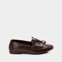 Mocassim Feminino Gabriela Com Amarração Marrom