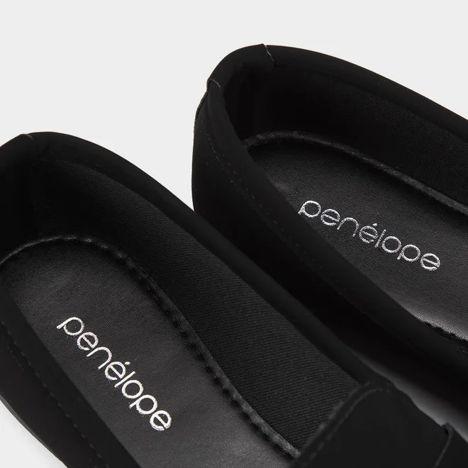 Mocassim Loafer Penélope Nobuck Preto