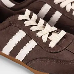 Tênis Casual Feminino Penélope Detalhe Recorte Camurça Marrom