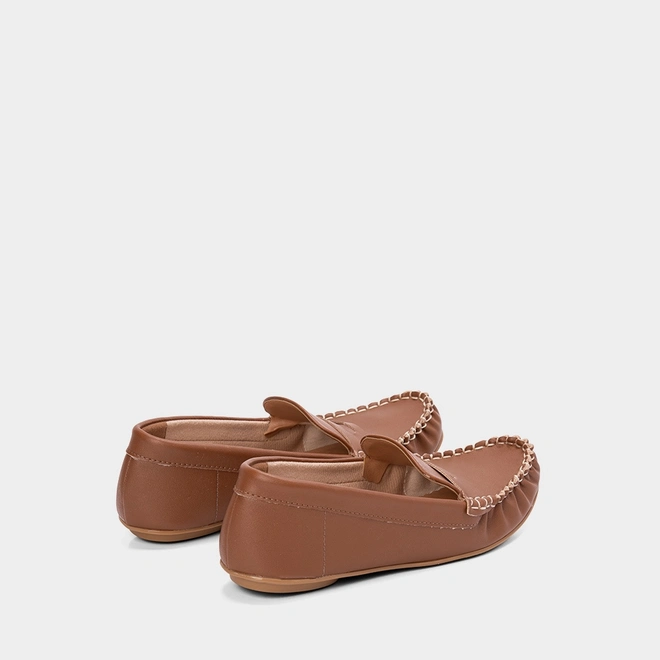 Mocassim Feminino Vizzano Básico Marrom