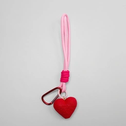 Chaveiro Charm Stz Coração Vermelho & Rosa