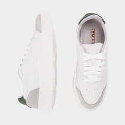 Tênis Casual Masculino Mac & Jac Recortes Em Camurça Branco