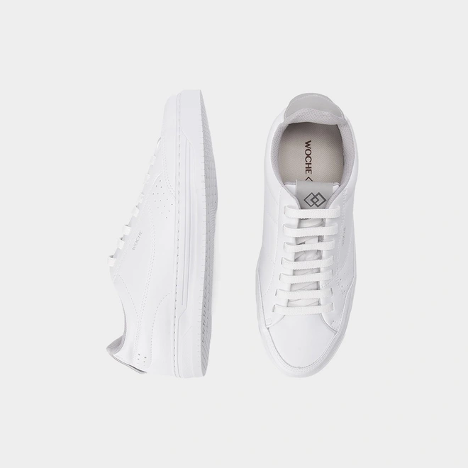 Tênis Casual Masculino Woche Detalhe Elástico Branco
